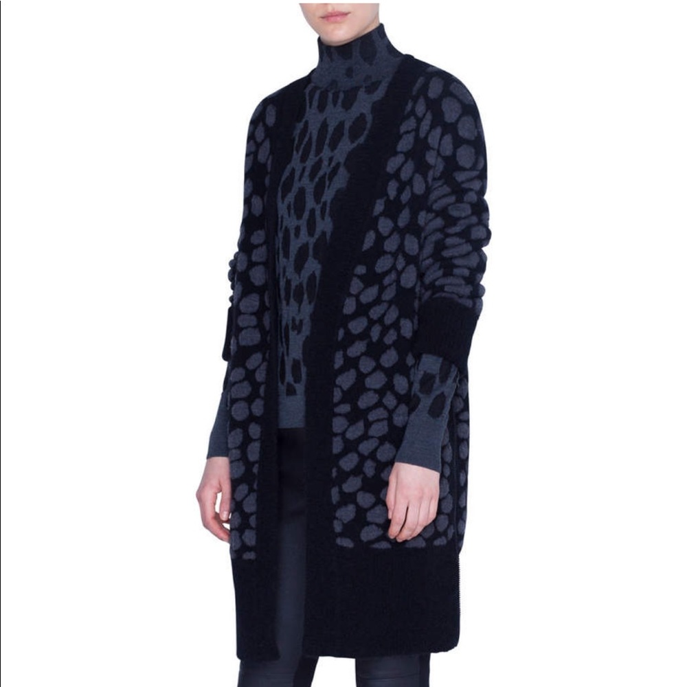Akris Punto Wool Cardigan Sweater Jacket